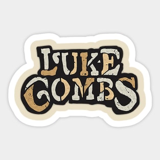 Vintage luke combs Sticker